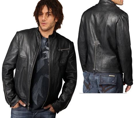 Men's Designer Leather Jackets & Tops 